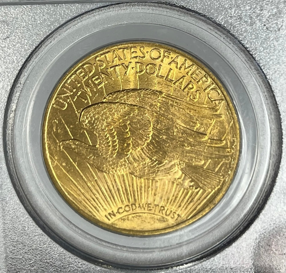 1908-P $20 Saint Gaudens Gold Double Eagle With Motto PCGS MS64 156,258 Minted