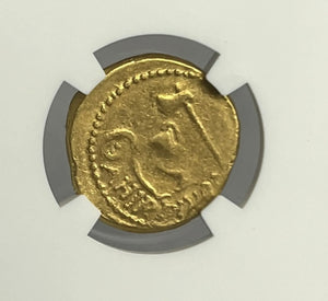 Roman Imperatorial Julius Caesar 46BC Gold Aureus NGC VF #1 Of Twelve Caesar’s