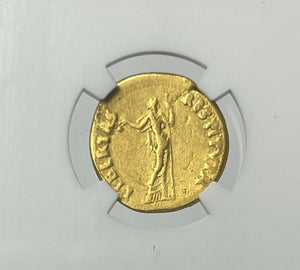 Rare Twelve Caesar’s Vitellius AD 69 Gold Aureus NGC VF Only Ruled For 8 Months