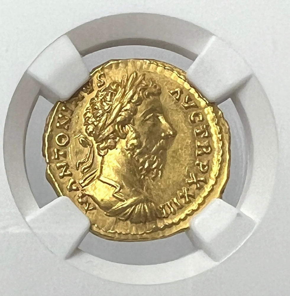 Marcus Aurelius, as Augustus NGC AU 5/5 - fine style