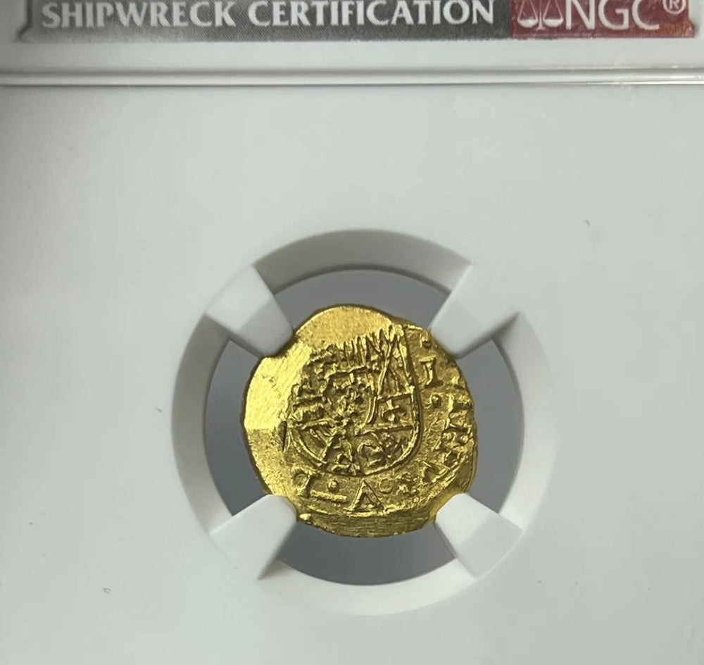 1705-10 Mexico Philip V Gold Cob Escudo NGC MS66 1715 Fleet Shipwreck Super Gem