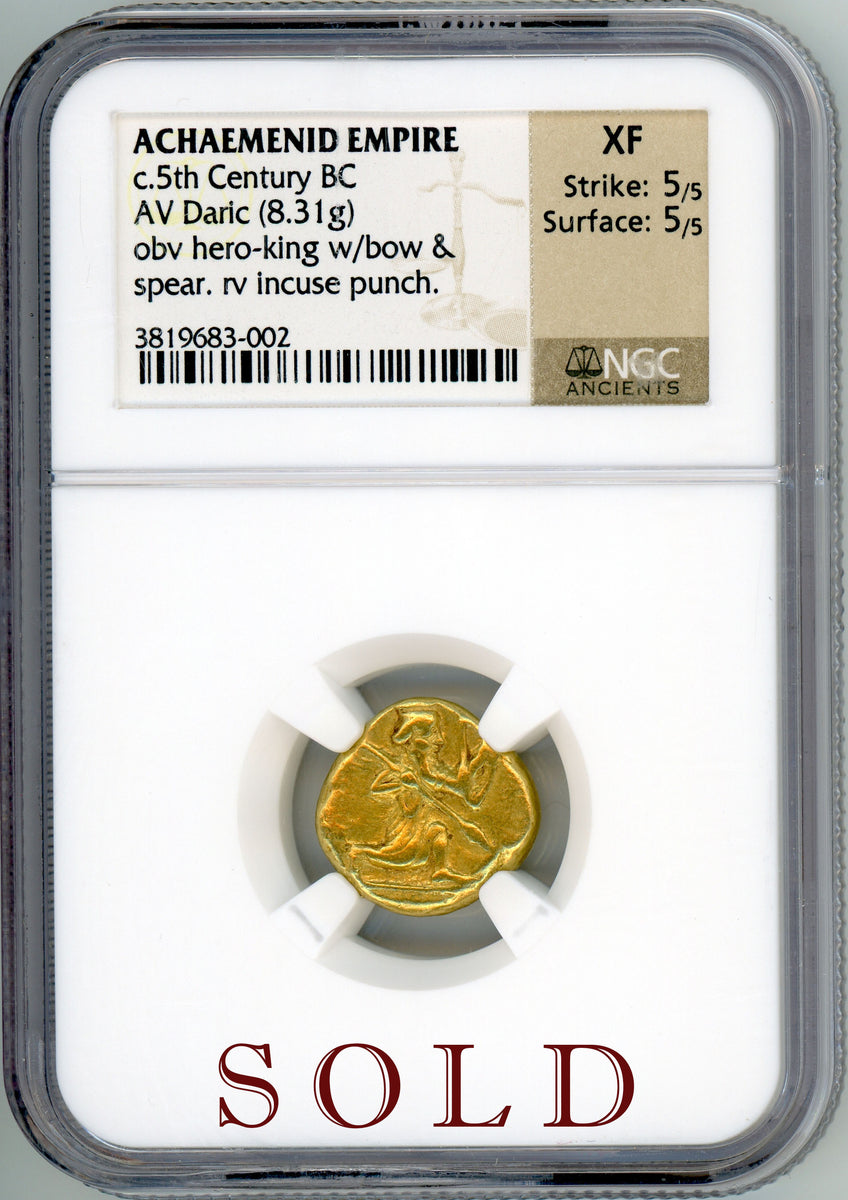 Persian Empire gold Daric NGC XF 5x5 – capstonecoins