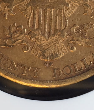 1883-CC $20 Liberty NGC AU53 Carson City Gold