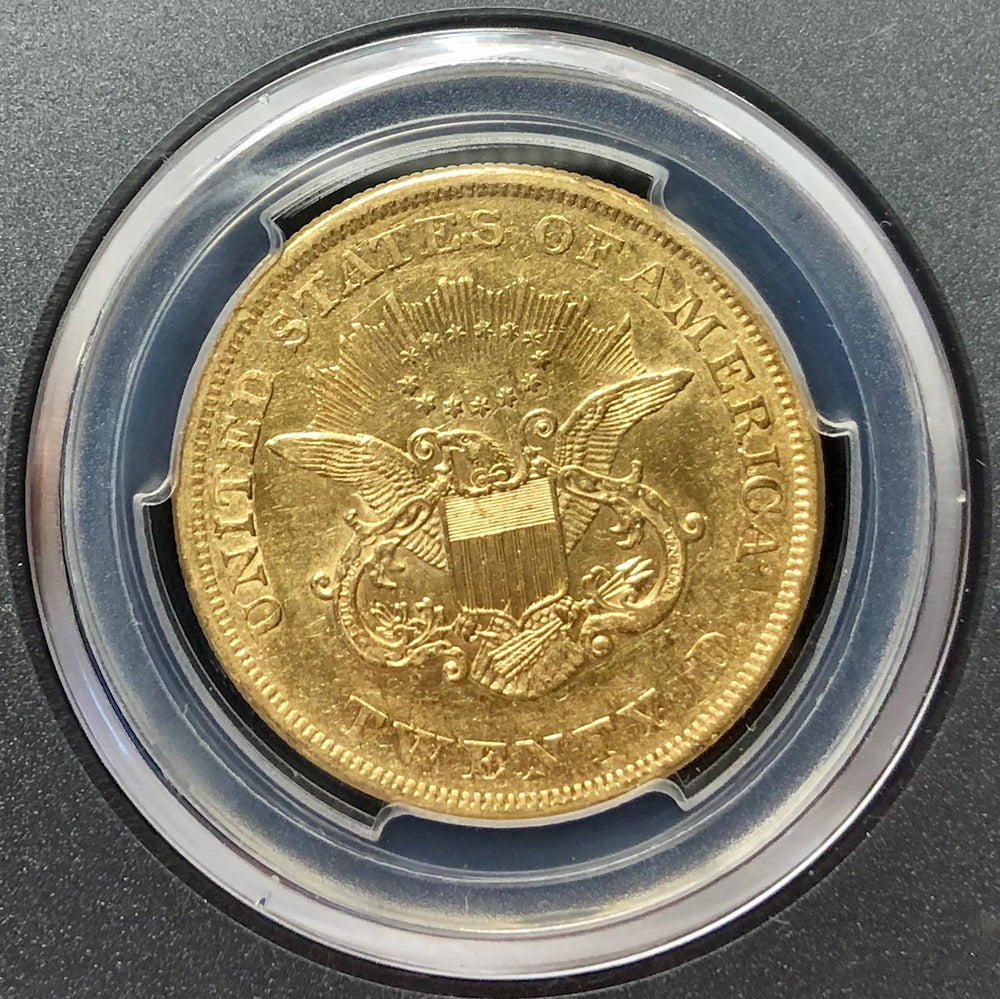 1852-P $20 Liberty Gold PCGS AU53 SSCA SECOND RECOVERY