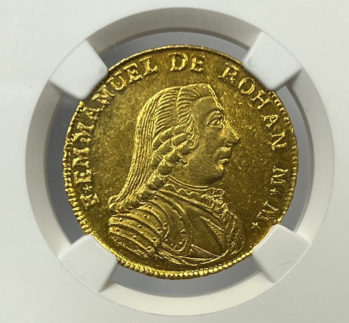 1778 Order of Malta Gold 20 Scudi NGC MS63 70th Grand Master Emmanuel de  Rohan Tied Finest Known