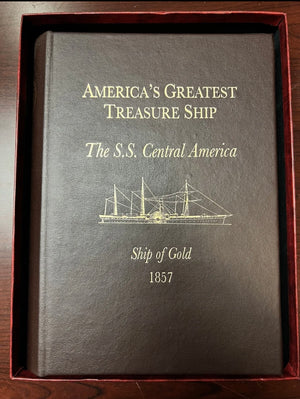 1857-S $20 Liberty Gold Double Eagle PCGS MS64 SS Central America Shipwreck presentation box
