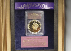 1855 Kellogg $50 Commemorative Restrike S.S. Central America PCGS GEM Proof Gold