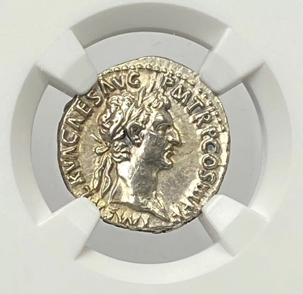 Roman Emperor Nerva AD 96-98 Silver Denarius NGC CHAU Very Rare In High Grade PQ