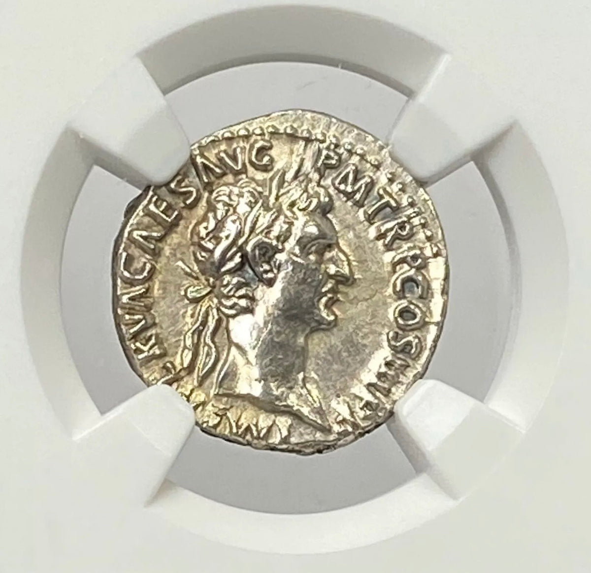 Roman Emperor Nerva AD 96-98 Silver Denarius NGC CHAU Very Rare In