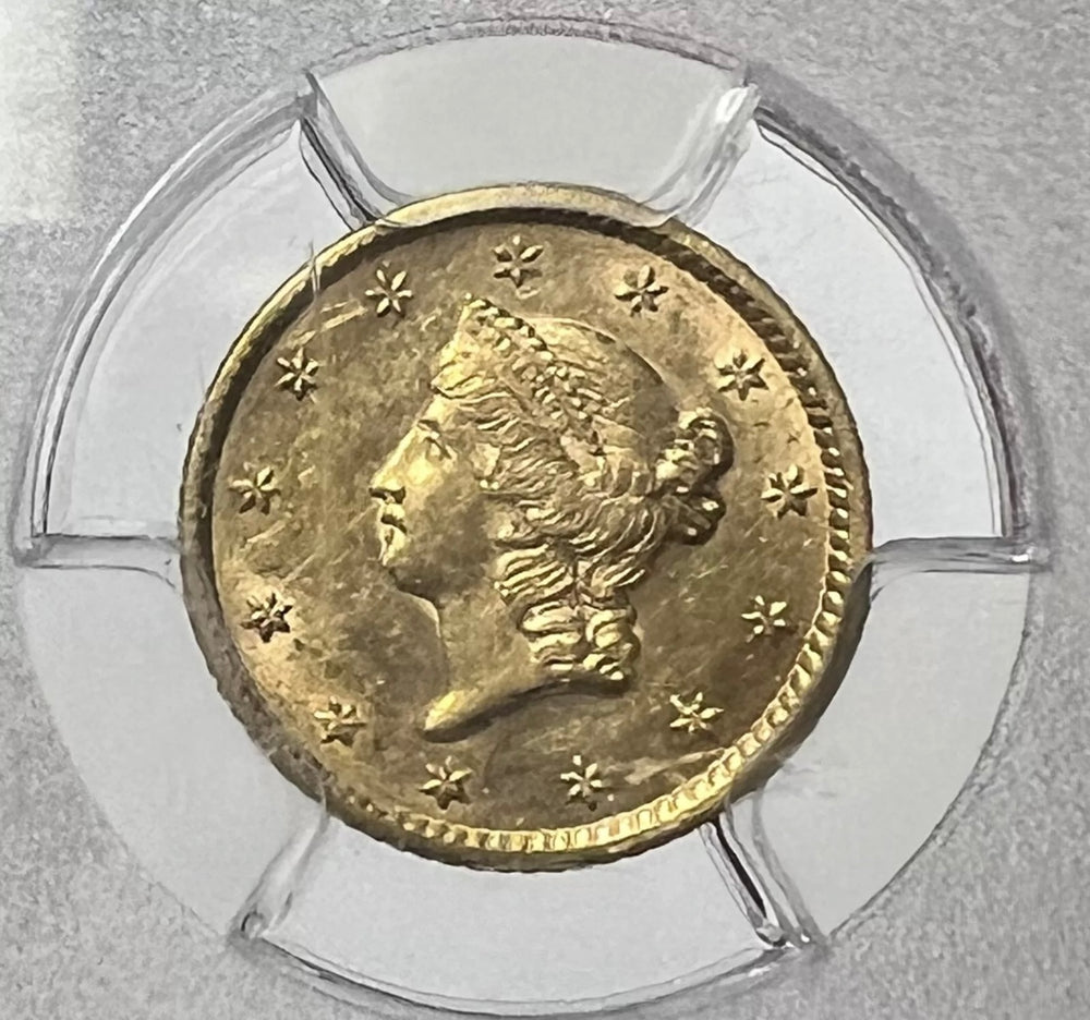 1852-P Liberty Gold $1 PCGS AU58 SS Central America Shipwreck #2 1857-S Must Buy