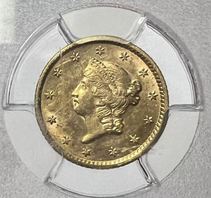 1852-P Liberty Gold $1 PCGS AU58 SS Central America Shipwreck #2 1857-S Must Buy