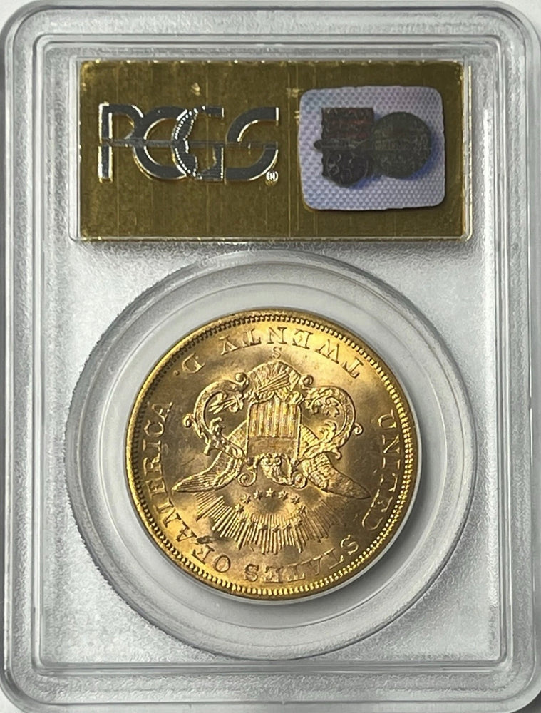 1857-S $20 Liberty Gold PCGS MS64 SS Central America Shipwreck NICE NEW PURCHASE