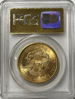 1857-S $20 Liberty Gold PCGS MS63 SS Central America Shipwreck #0479 COA