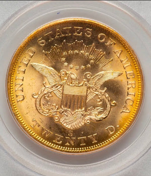 1857-S $20 Liberty Gold PCGS MS64 SS Central America Shipwreck NEW PURCHASE PQ!