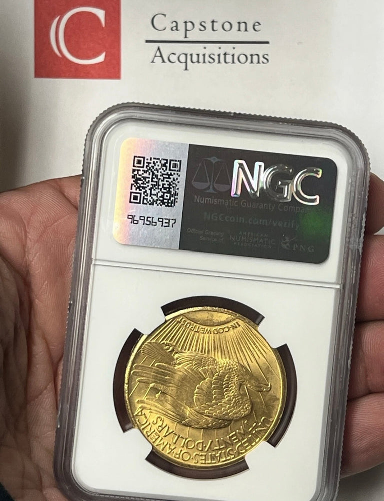 1926-P $20 Saint Gaudens Gold Double Eagle NGC MS66+ Flashy NEW LISTING PQ!