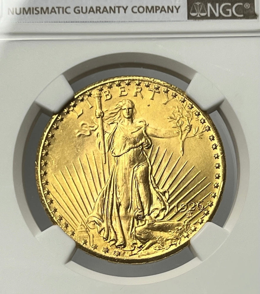 1926-P $20 Saint Gaudens Gold Double Eagle NGC MS66+ Flashy NEW LISTING PQ!