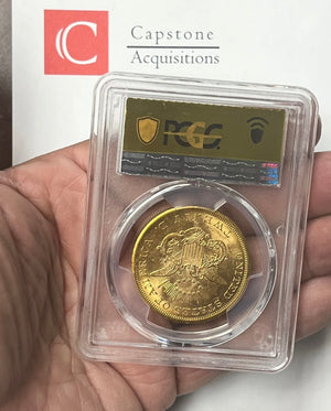 1857-S $20 Liberty Gold PCGS MS61 SS Central America Shipwreck Rare 20G Variety