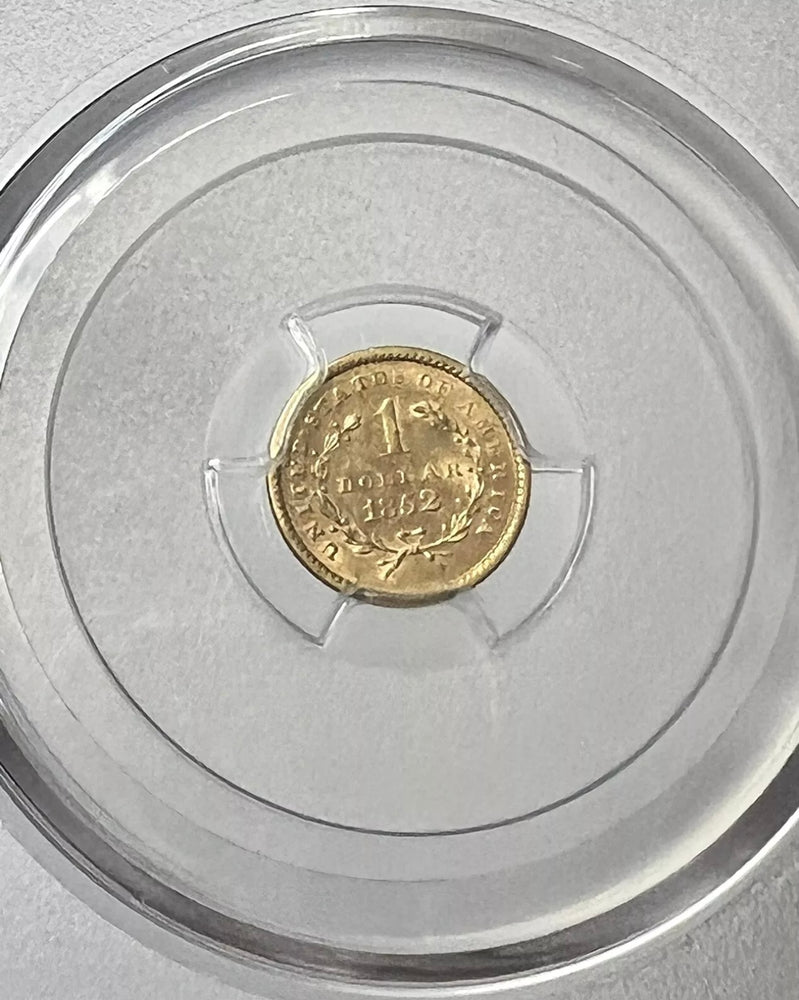 1852-P Liberty Gold $1 PCGS AU58 SS Central America Shipwreck #2 1857-S Must Buy