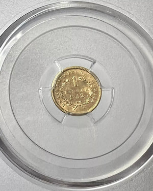 1852-P Liberty Gold $1 PCGS AU58 SS Central America Shipwreck #2 1857-S Must Buy