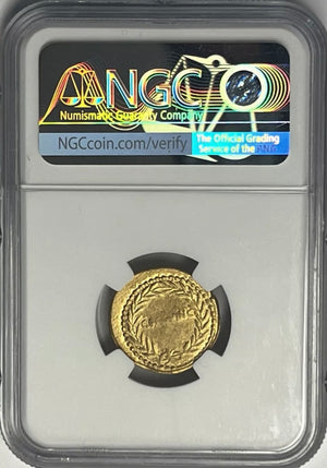 Rare Julius Caesar Dictator 44 BC Gold Bust Of Venus aureus NGC CHVF