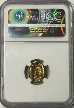 Achaemenid Empire 420-375 BC Gold Daric NGC CHMS Fine Style One Of The FINEST