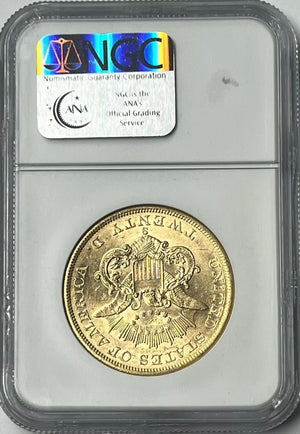 1862-S $20 Liberty Gold Double Eagle NGC AU58 Civil war SS Republic Shipwreck