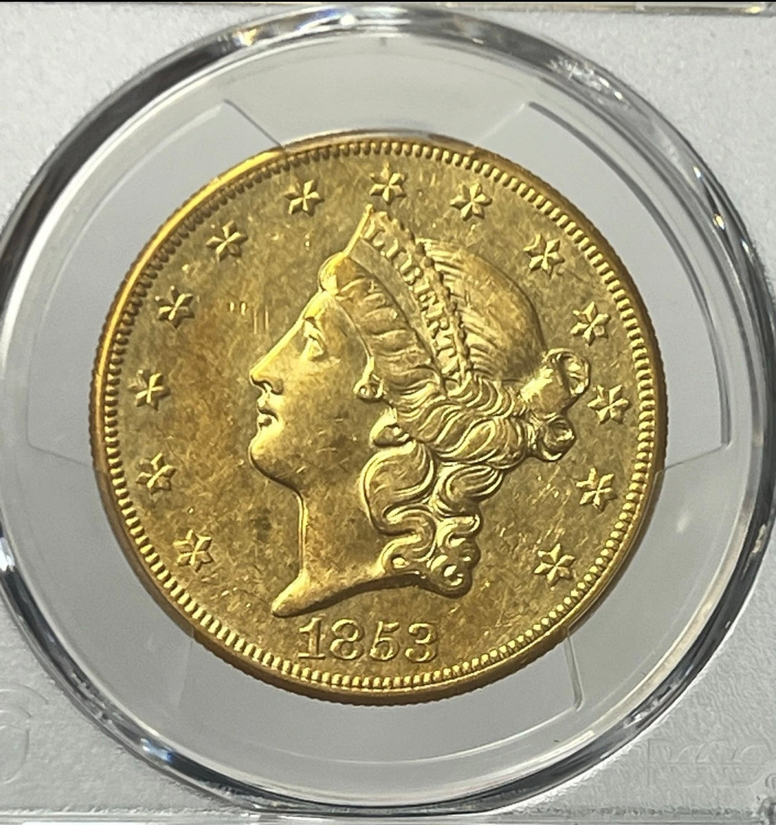 1853-O $20 Liberty PCGS AU53 SS Central America Shipwreck ONLY 3 FOUND ...