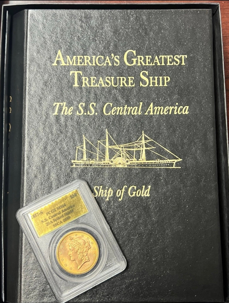 1857-S $20 Liberty Gold PCGS MS64 SS Central America Shipwreck NICE NEW PURCHASE