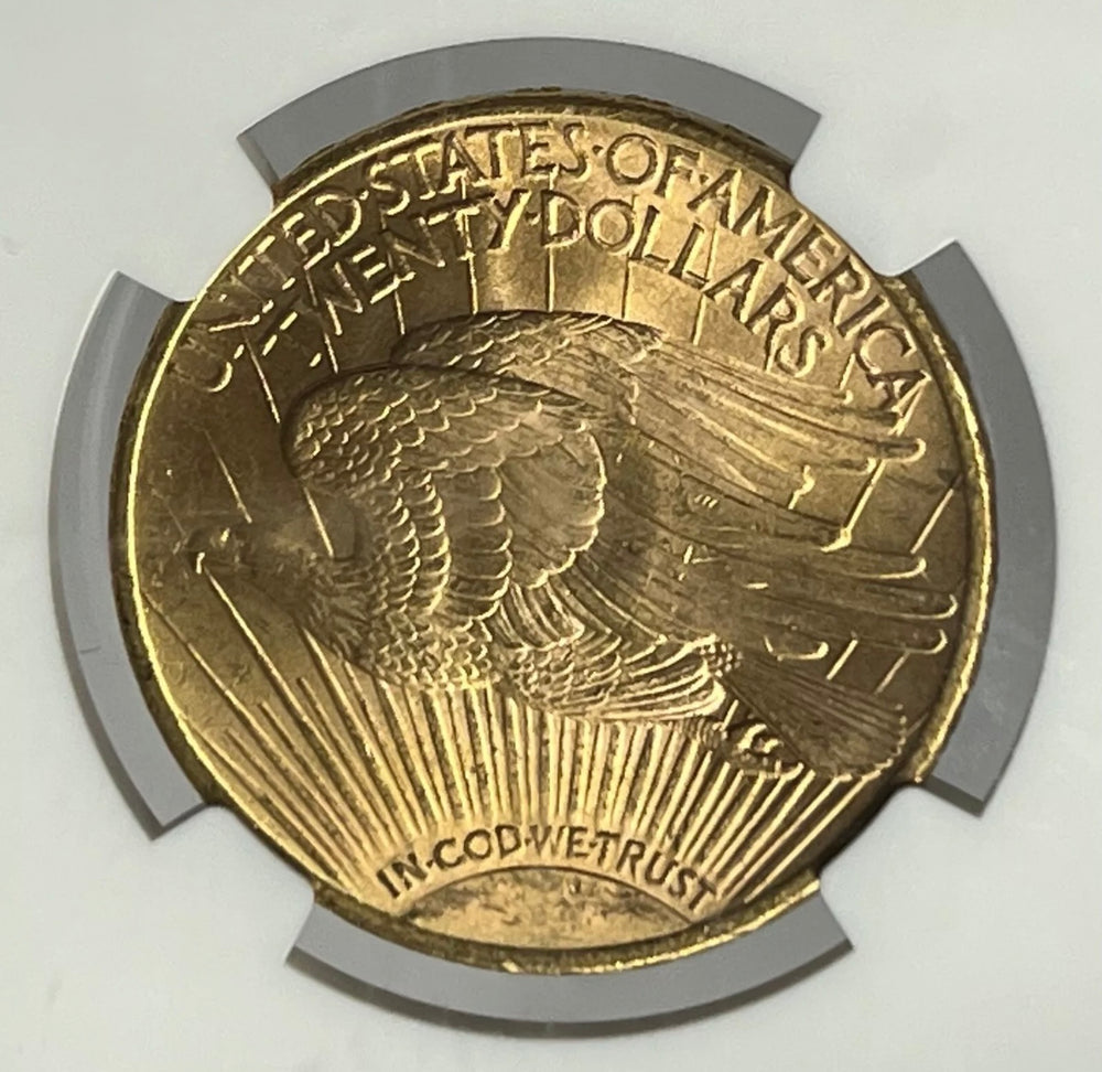 1911-S $20 Saint Gaudens Gold Double Eagle NGC MS65+ Super Gem!