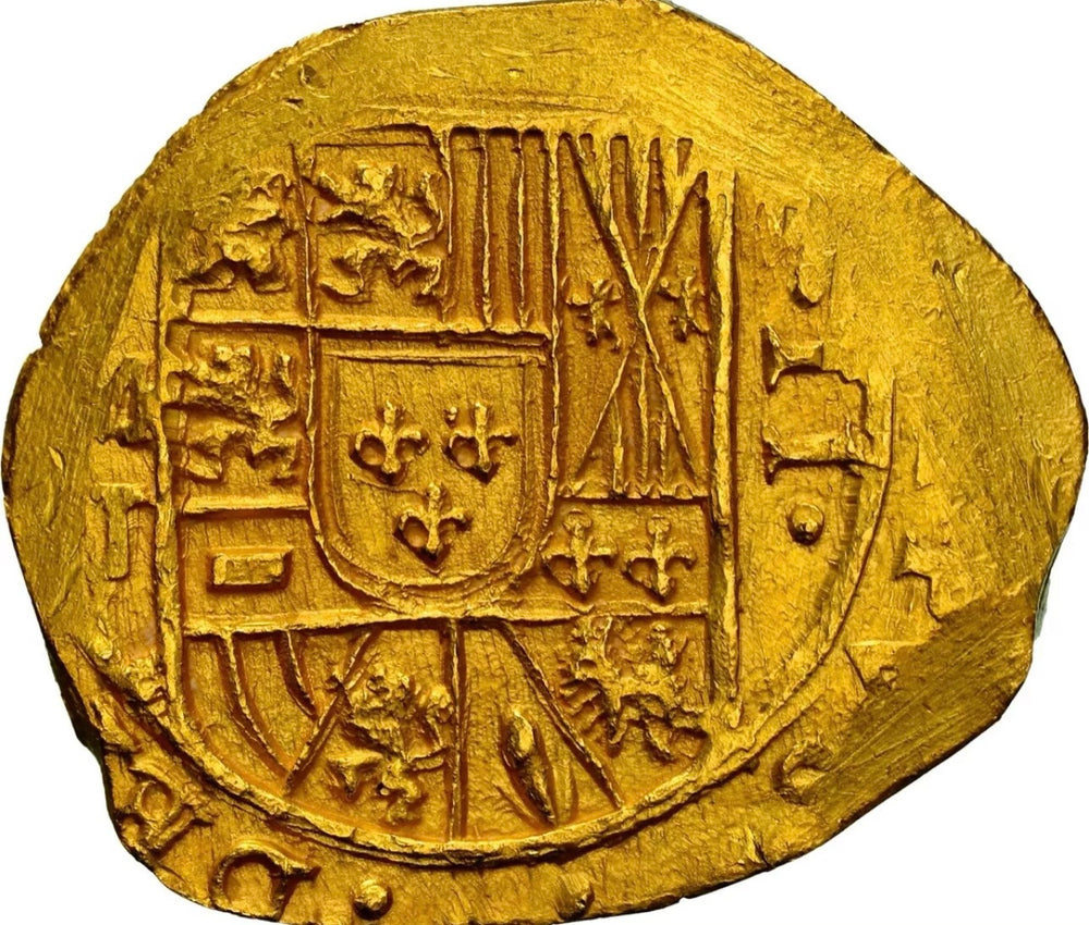 1714-1715 Mexico Gold Cob 2 Escudos NGC MS64 1715 Fleet Shipwreck