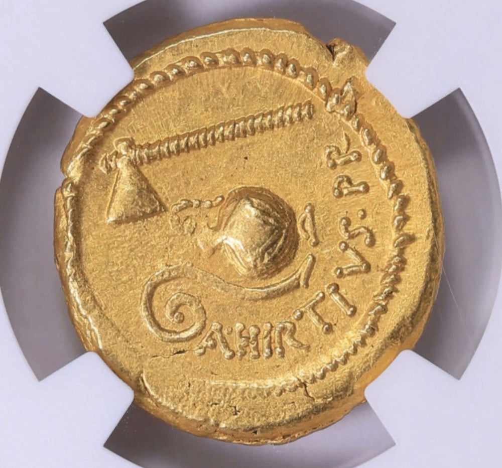 Julius Caesar Gold Aureus NGC CHAU Lifetime Issue 12 Caesar’s