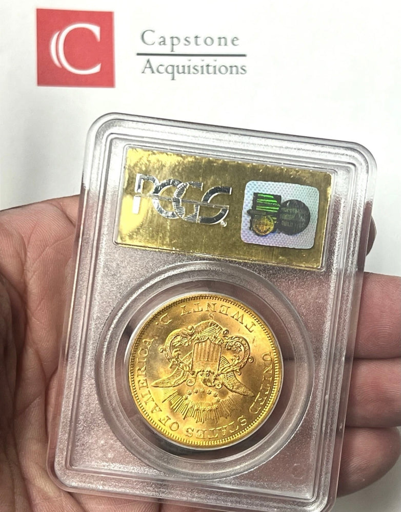 1857-S $20 Liberty Gold PCGS MS63 CAC SS Central America Shipwreck NEW LISTING