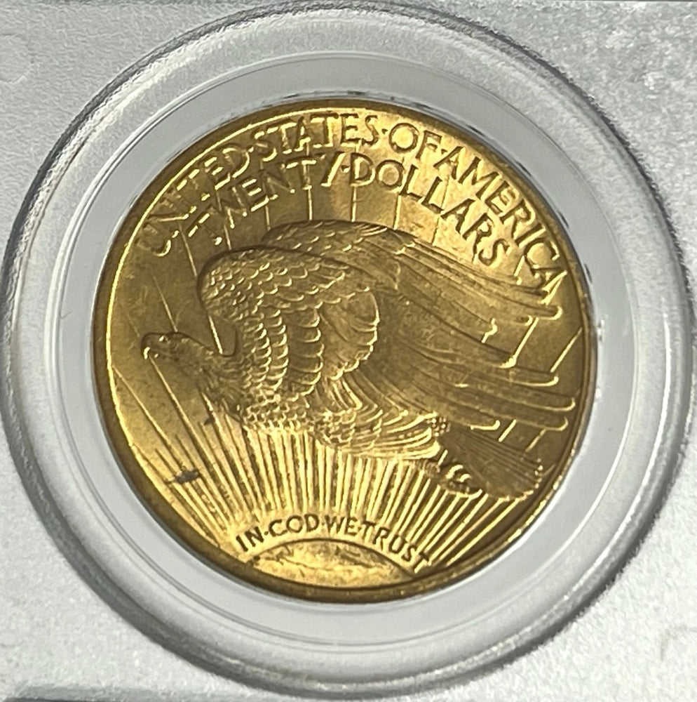 1913-S $20 Saint Gaudens Gold Double Eagle PCGS MS63 Old Green Holder