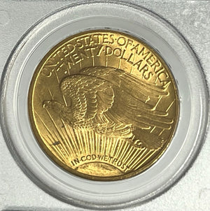 1913-S $20 Saint Gaudens Gold Double Eagle PCGS MS63 Old Green Holder
