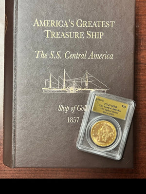 1857-S $20 Liberty Gold PCGS MS66 SS Central America Shipwreck NICE NEW PURCHASE