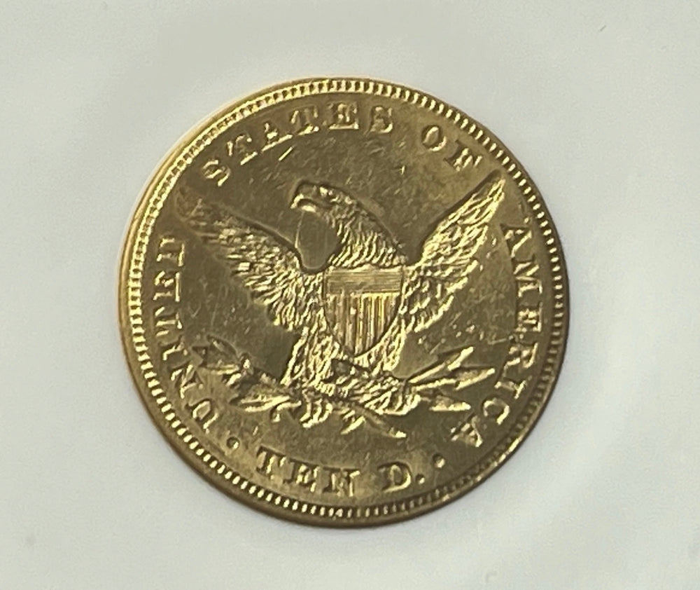 1857-P $10 Liberty Gold Eagle NGC MS61 SS Republic Shipwreck