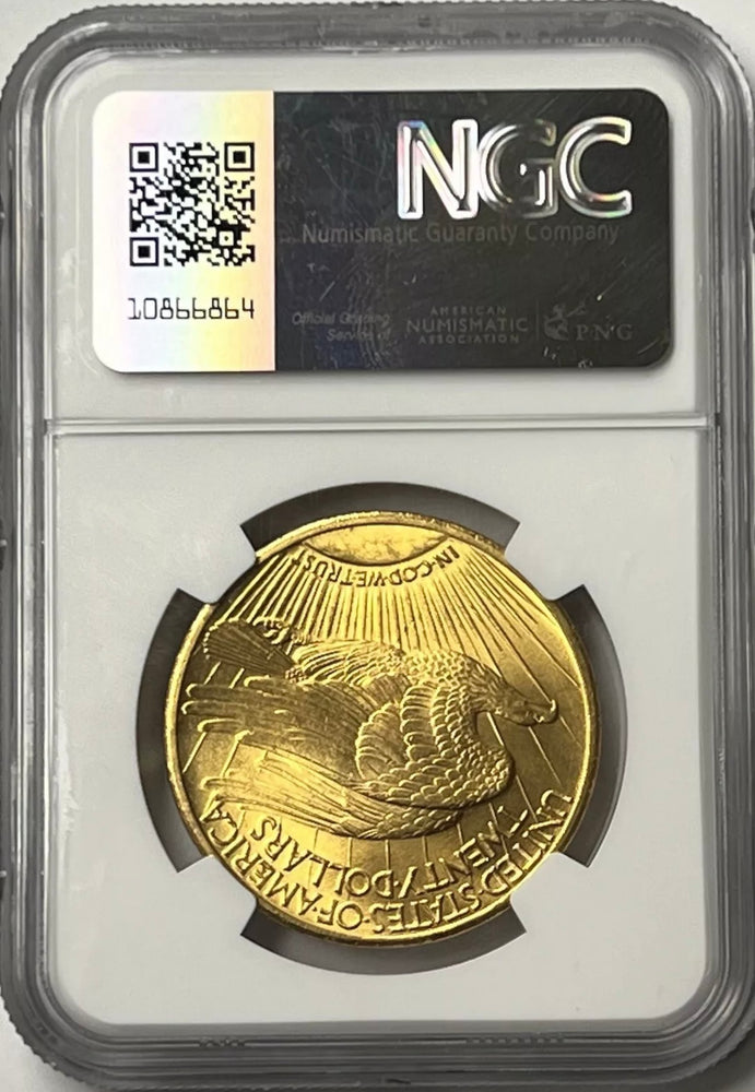 1924-P $20 Saint Gaudens Gold Double Eagle NGC MS67 One Of The Finest