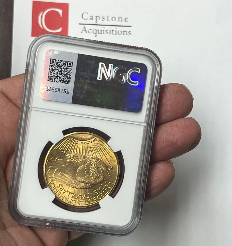 1911-D $20 Saint Gaudens Gold Double Eagle NGC MS66+ Must Buy Super Gem