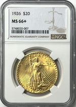 1926-P $20 Saint Gaudens Gold Double Eagle NGC MS66+ Flashy NEW LISTING PQ!