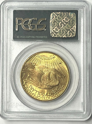 1913-S $20 Saint Gaudens Gold Double Eagle PCGS MS63 Old Green Holder
