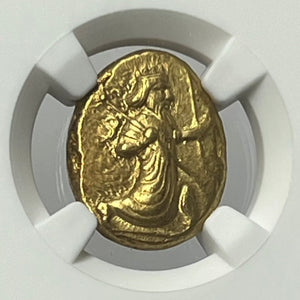 Achaemenid Empire 420-375 BC Gold Daric NGC CHMS Fine Style One Of The FINEST