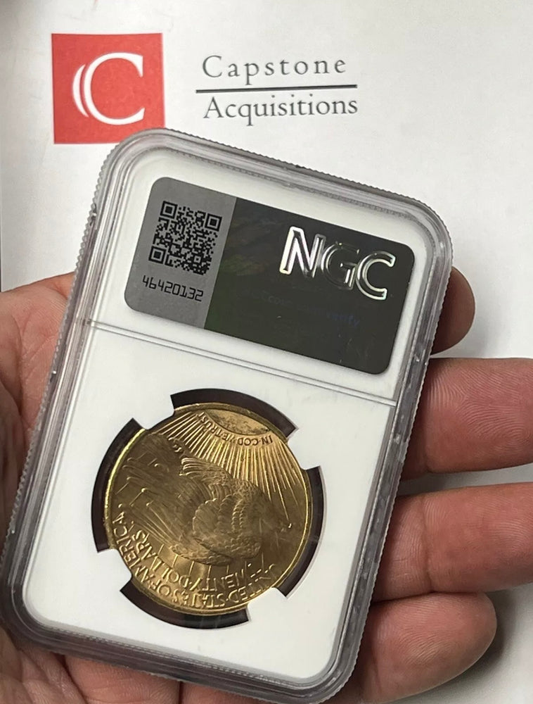 1911-S $20 Saint Gaudens Gold Double Eagle NGC MS65+ Super Gem!