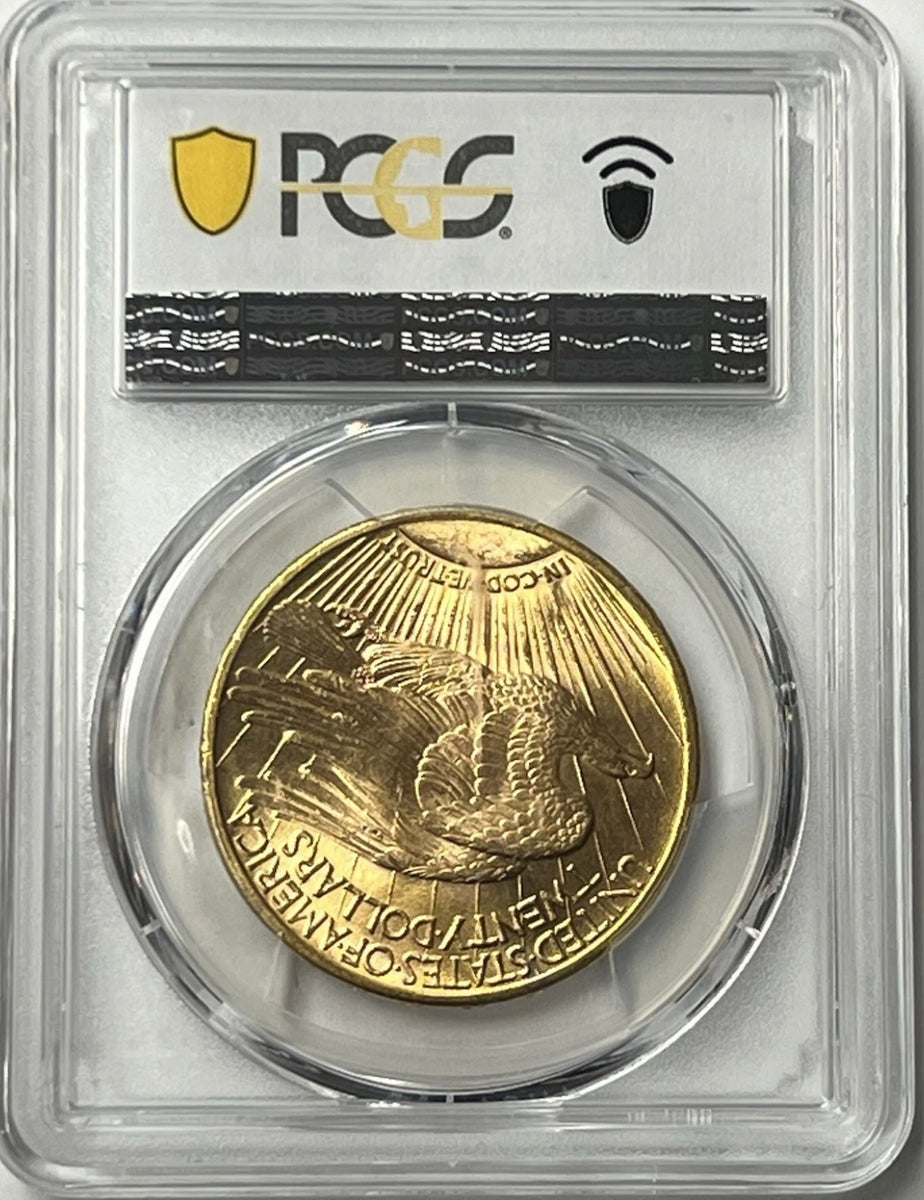1908-D $20 Saint Gaudens Gold Double Eagle PCGS MS65 w/Motto ...