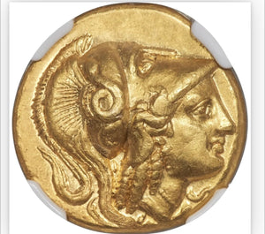 
                
                    Load image into Gallery viewer, 336-323 BC Alexander The Great Gold Distater NGC AU Lifetime Very Very Rare
                
            