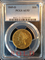 1849-O $10 Liberty AU53 PCGS