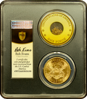 
                
                    Load image into Gallery viewer, 1857-S $20 Liberty PCGS MS63 SSCA second recovery
                
            
