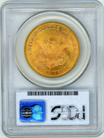 1865-S $20 PCGS MS63 Brother Jonathan 696