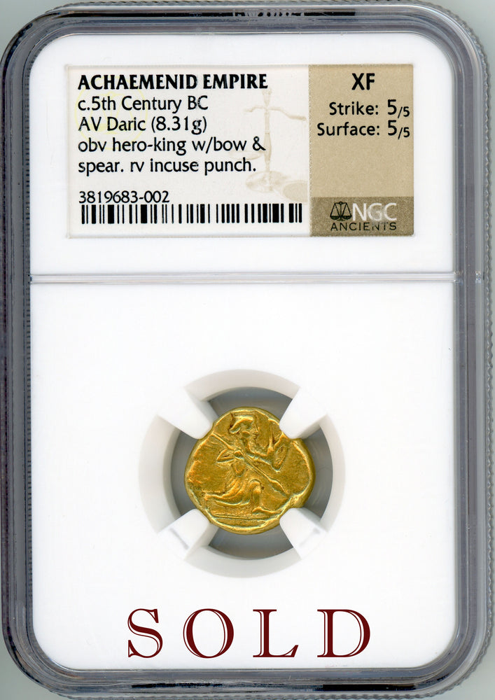 Persian Empire gold Daric NGC XF 5x5