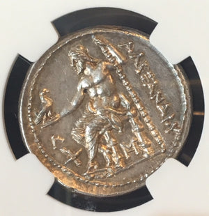Kingdom of Macedon, Alexander The Great Silver Tetradrachm NGC MS Star