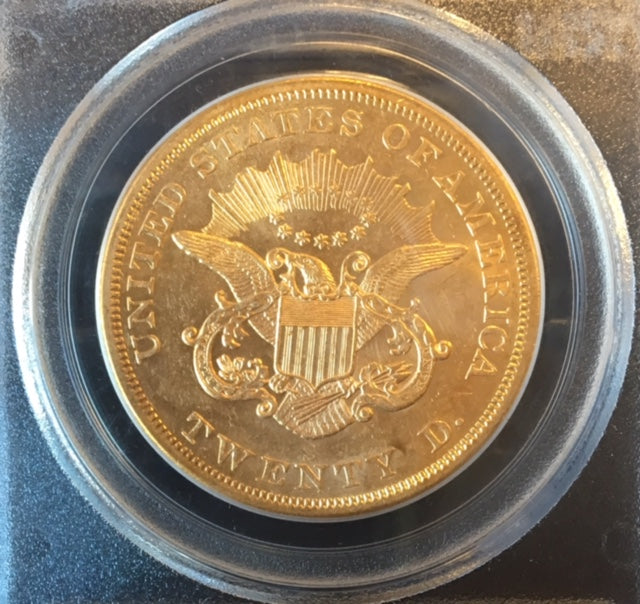 
                
                    Load image into Gallery viewer, 1856-S $20 Lib PCGS AU55 S.S. Central America Shipwreck
                
            